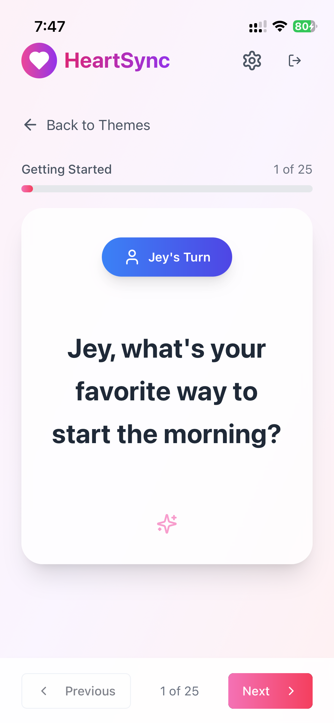 DuoSync Question Interface